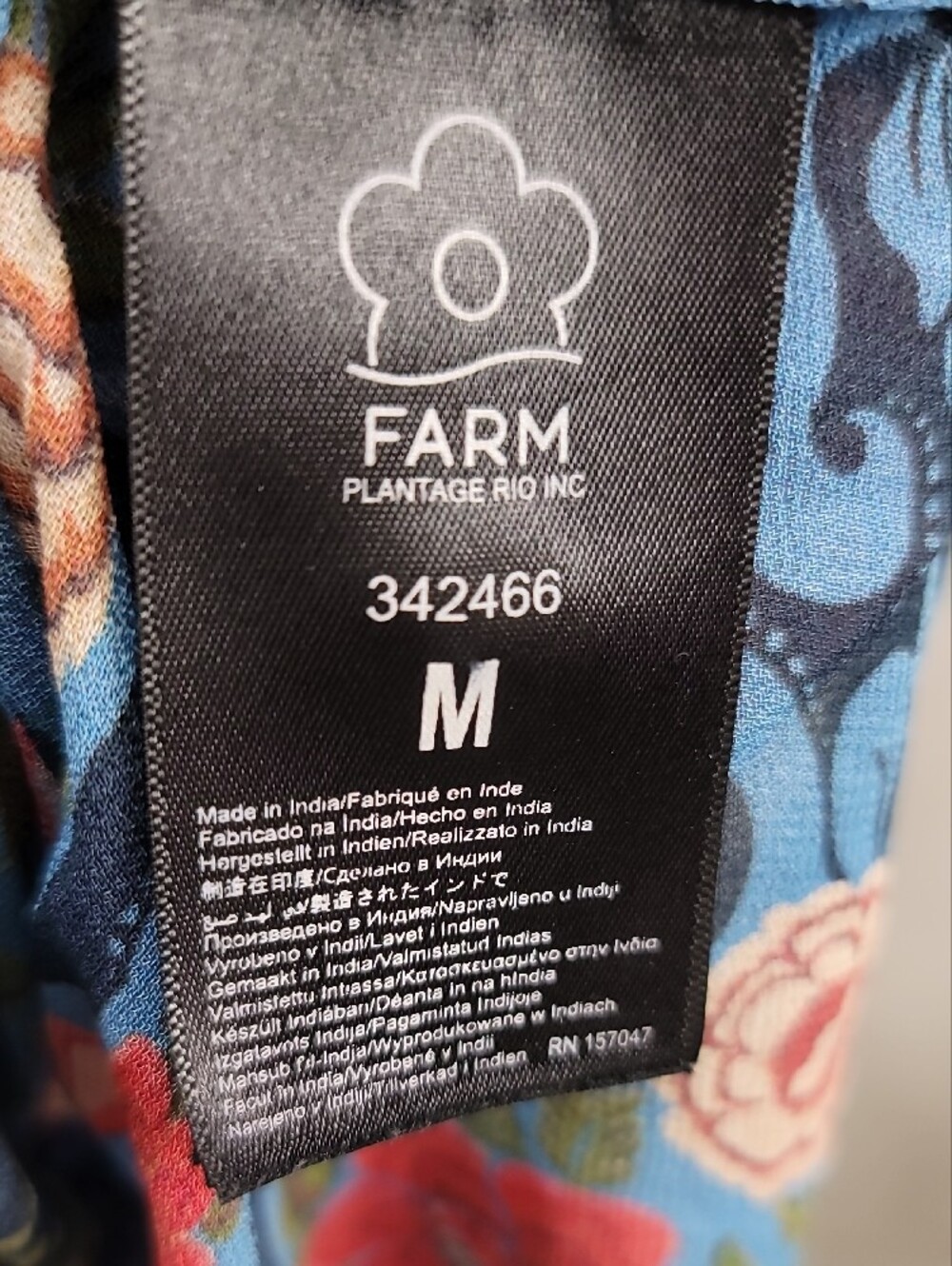 FARM Rio Arabesque Floral Gown Size Medium - Picture 13 of 16